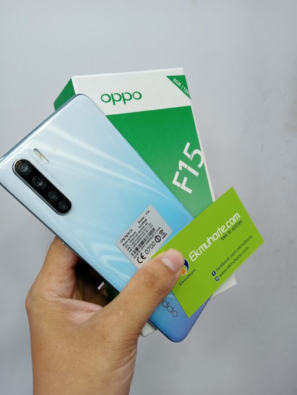 Oppo F15 8GB RAM 256GB ROM Display Finger Full Box - Image 4